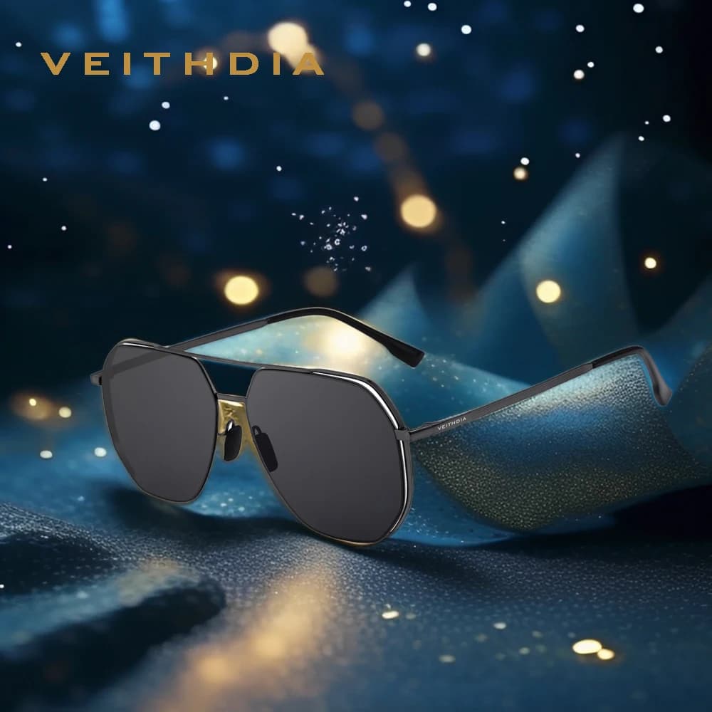VEITHDIA Moda Nuovi Occhiali da sole polarizzati per uomo Donna Lenti in nylon UV400 Lenti resistenti Occhiali da sole Occhiali da vista per esterni VX8268