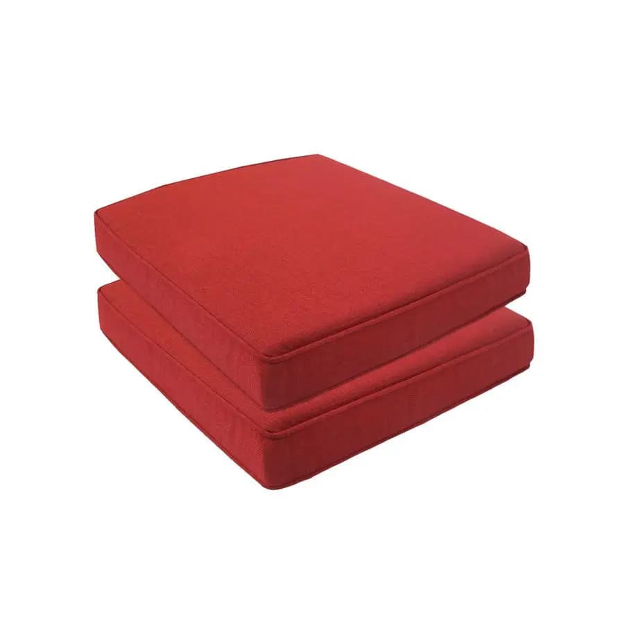 Set of 2 cushions for outdoor chairs 20 x 20, resistant to fading and water for 1000 hours, with high resilience 30D.