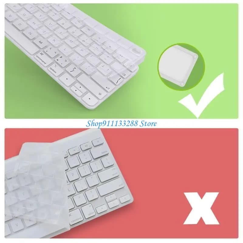 G88D Pelle della tastiera lavabile sensazione tattile Copertura della tastiera impermeabile antipolvere per desktop
