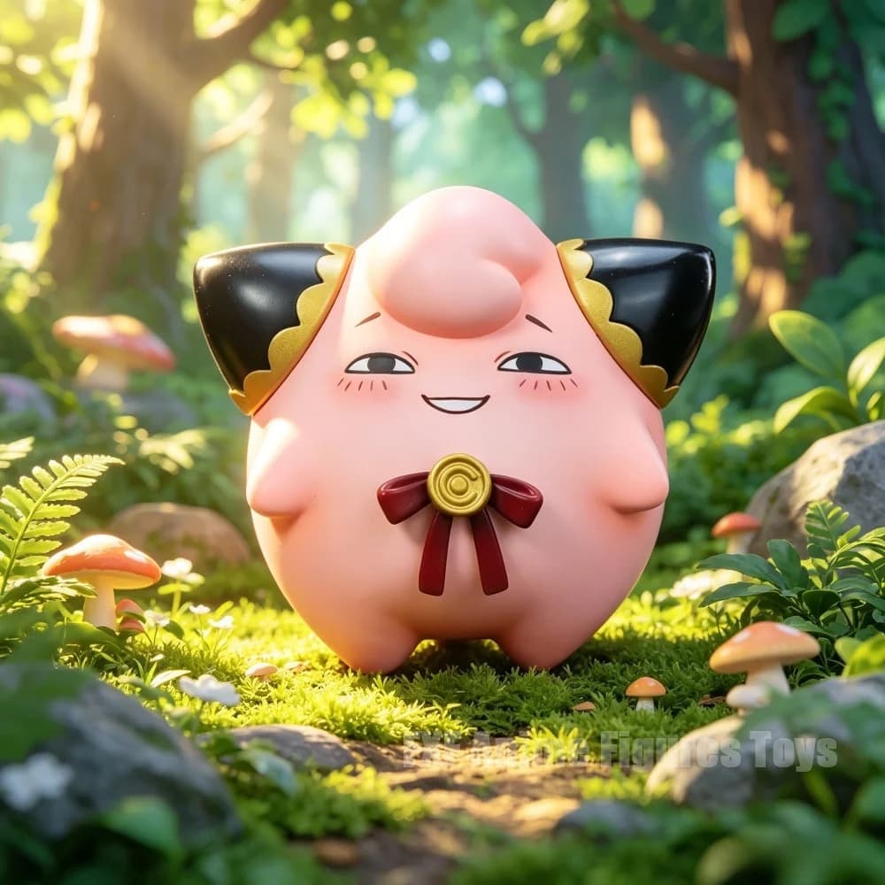 Figurina Anime Pokemon 3,15in/8cm, Anya Forger Cosplay Jigglypuff, Action Figure in PVC, Ornamento da Scrivania, Modellino da Collezione, Giocattoli Regalo