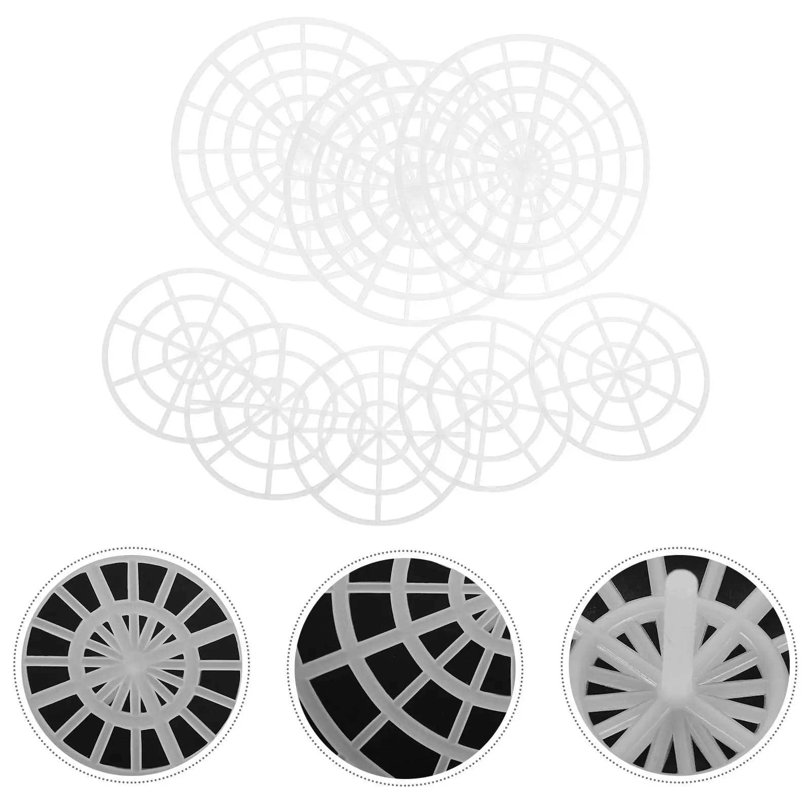 8Pcs Fermenting Jar Press Mesh Presser Plastic Handle Wide Mouth Pickle Weight Round Plate Kimchee Sauerkraut Tools