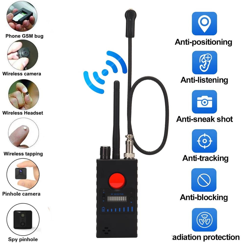 Copy Detector Full Range Scanning Wireless Spy Camera Signal Detector GPS bug RF Privacy Protect Security Anti-Candid Camera