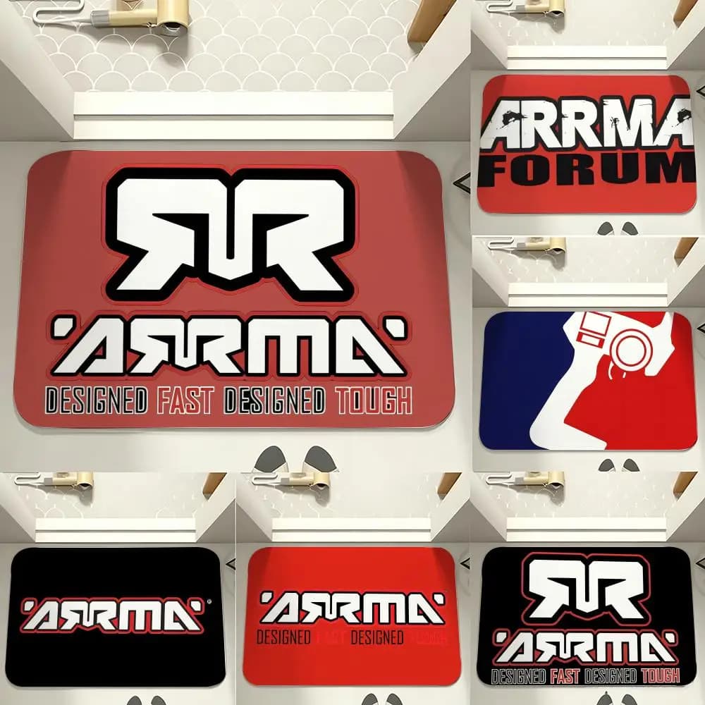 A-ARRMA Off Road RC Car Print Floor Mat carpet diatom mud bathroom quick-drying absorbent floor mat household bathroom
