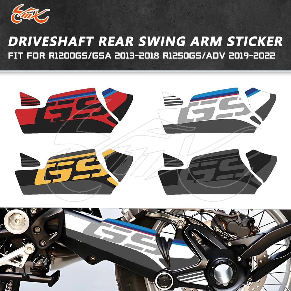 Moto Forcellone Adesivo Albero Rotante Forcellone Decalcomanie Misura per BMW R1200GS GSA 2013-2018 R1250GS GSA 2019-2021