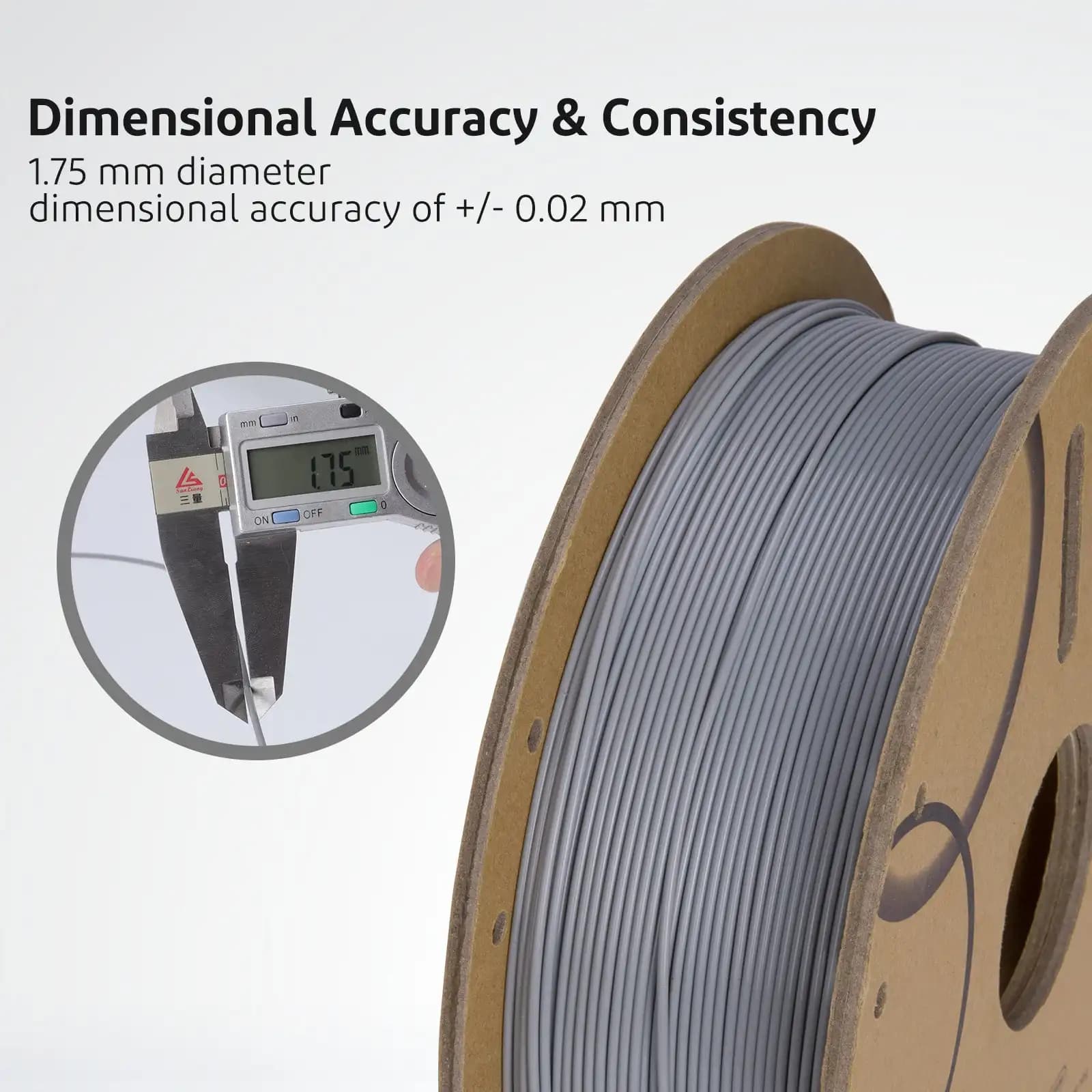 ELEGOO PLA+ Filament 1.75mm 3D PLA for 3D Printer Consumables Material Compatible with Most FDM Printers(1KG/Spool, 2.2 Lbs)