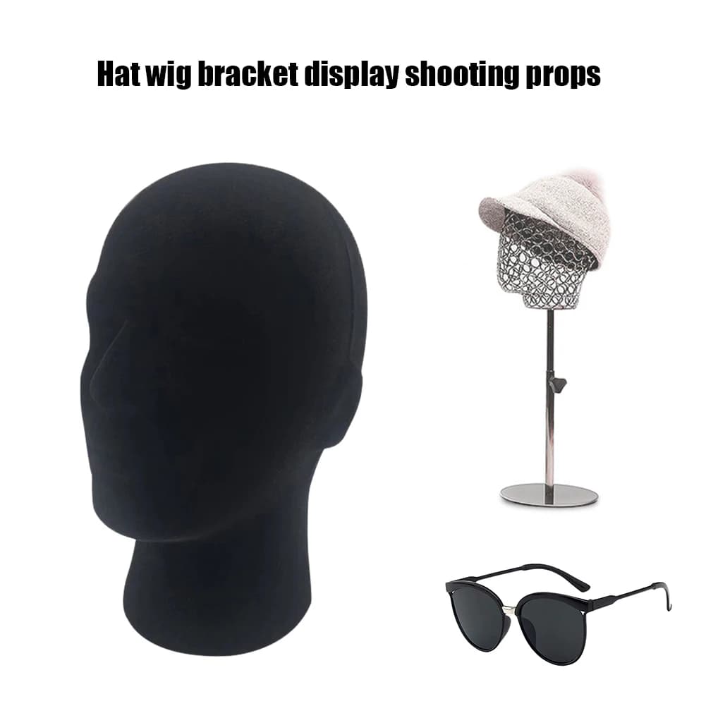 Stable Base Mannequin Head Model Mall Closet Sunglasses Hat Displaying Stand Photo Studio Head Model Prop