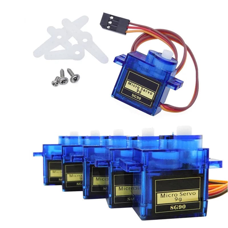 2026 3/5/10/20 pz. Micro Servomotore Analogico Arduino SG90 9g per Auto RC, Giocattoli, Aeroplani, Elicotteri ad Ala Fissa, Modelli di Velivoli 180 360