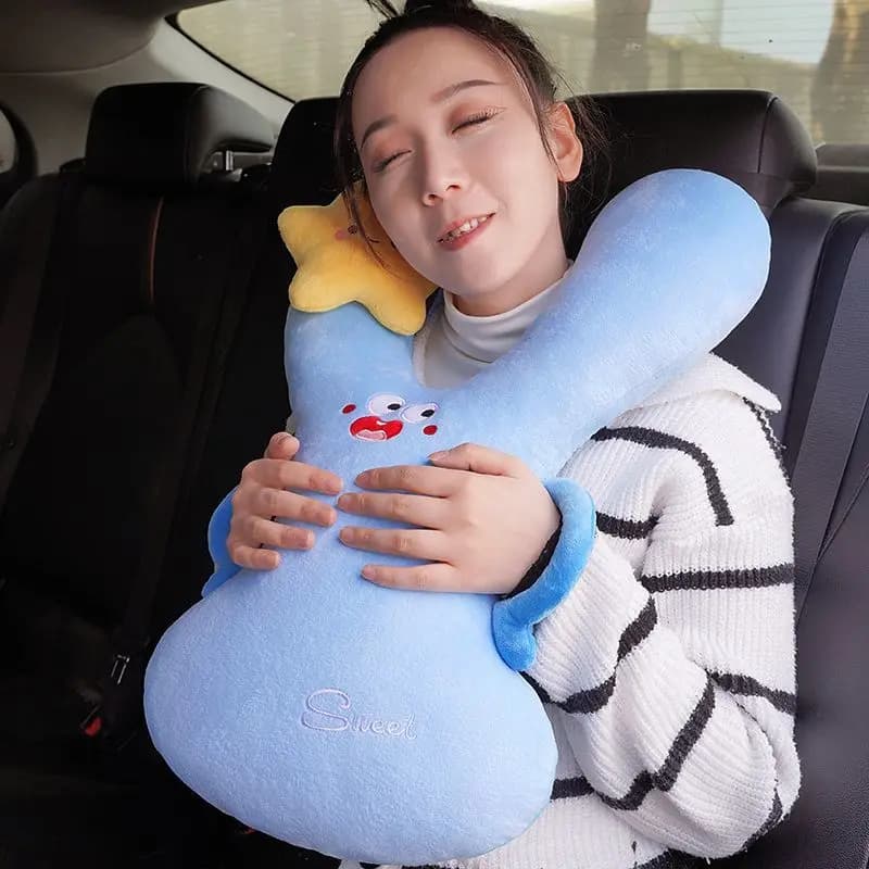 2025 Forma Bambini Viaggio Cuscino di sicurezza Seggiolino auto Cuscino per il collo Auto Sonno Cuscino da viaggio a lunga distanza Cuscino per la testa Supporto per bambini Adulti