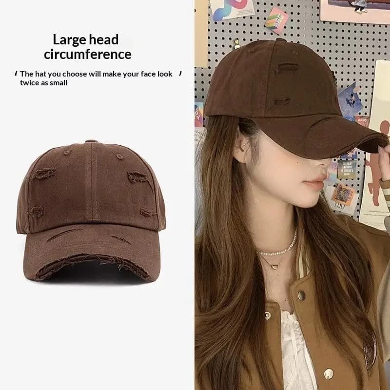 Cappellino da Baseball Vintage Lavato per Uomo e Donna, Cappello da Sole Hip Hop Snapback Effetto Invecchiato per Escursionismo e Pesca