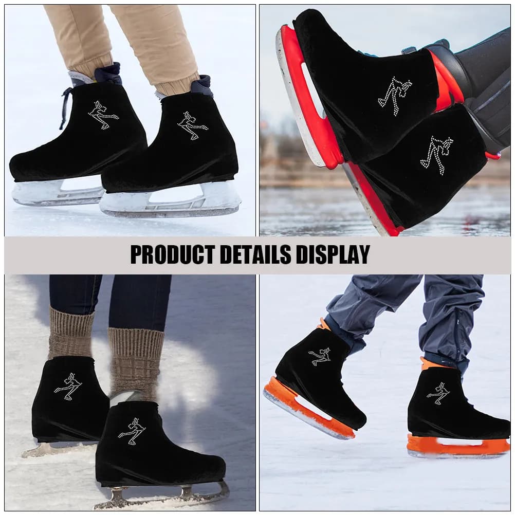 1 pair Ice Skate Hockey Roller Skates Skating Halloween Christmas New Year Boot Cover Ice Skate Figure Skate Boot Cover
