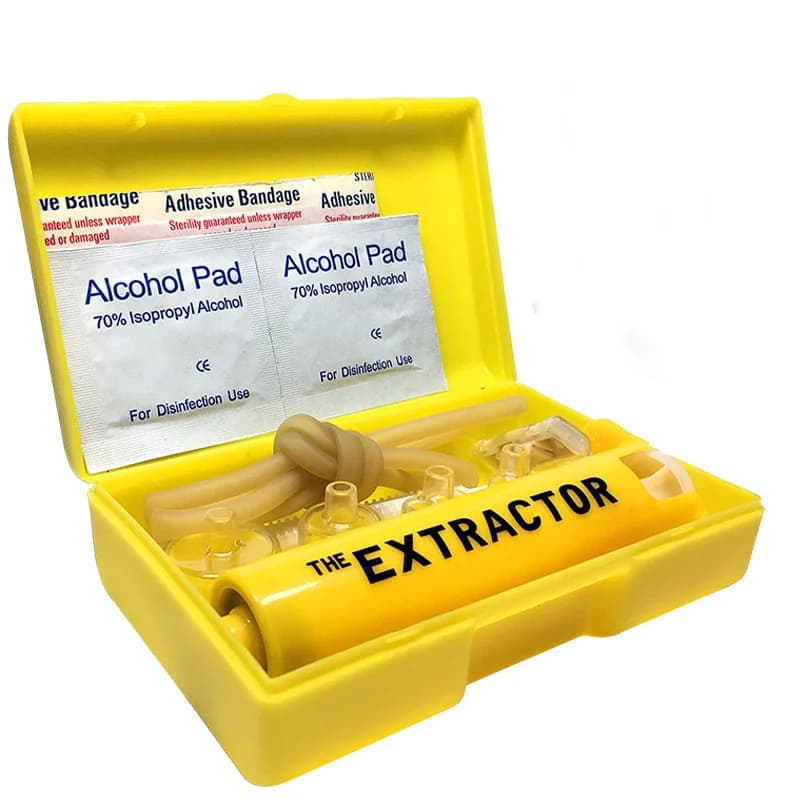 Bee & Snake Bite Venom Extractor Kit di aspirazione Tool Sting Pump pronto soccorso sicuro insetto emergenza per l'escursionismo zaino in spalla campeggio