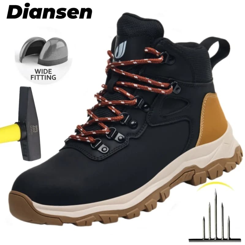 Top Quality Non Slip Male Building Men Boots Kevlar Insoles Industrial Puncture Proof Platform Boots Men Hiking Working Botas
