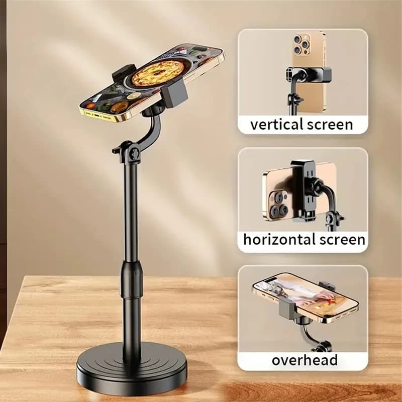 360° Rotatable Anti-Slip Base Desktop Holder Foldable Adjustable Mobile Phone Bracket Phone Video Live For iPhone Xiaomi Realme