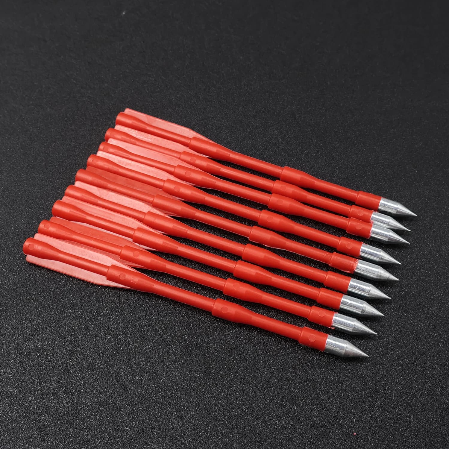 Red 4-Fletching Slingshot Darts Cone Tip 20/40 Pcs Options Outdoor Target Practice Gear