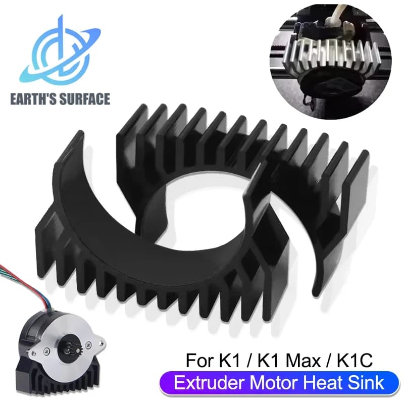 For Creality K1 K1 Max K1C Motor Cooling Heat Sink Fasting Heat Dissipation for K1 MAX Extuder Motor Heat Sink 3D Printer Parts