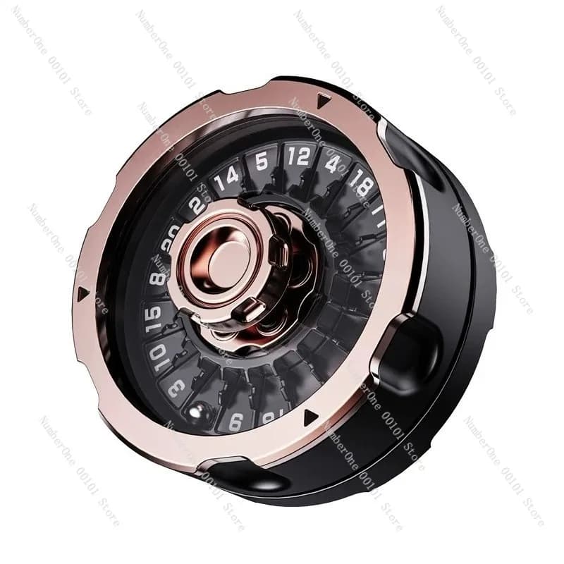 EDC Decision Wheel D20 Fidget Spinner in Metallo, Dado Portafortuna, Giocattolo Antistress, Spinner da Dito, Gadget da Scrivania per Alleviare l'Ansia e la Decompressione