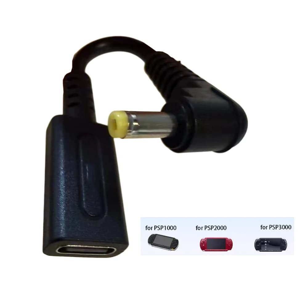 Cavo di Ricarica USB-C 45W PD per Console PSP1000, Cavo di Alimentazione per PSP2000 3000, Cavo di Ricarica per Controller di Gioco