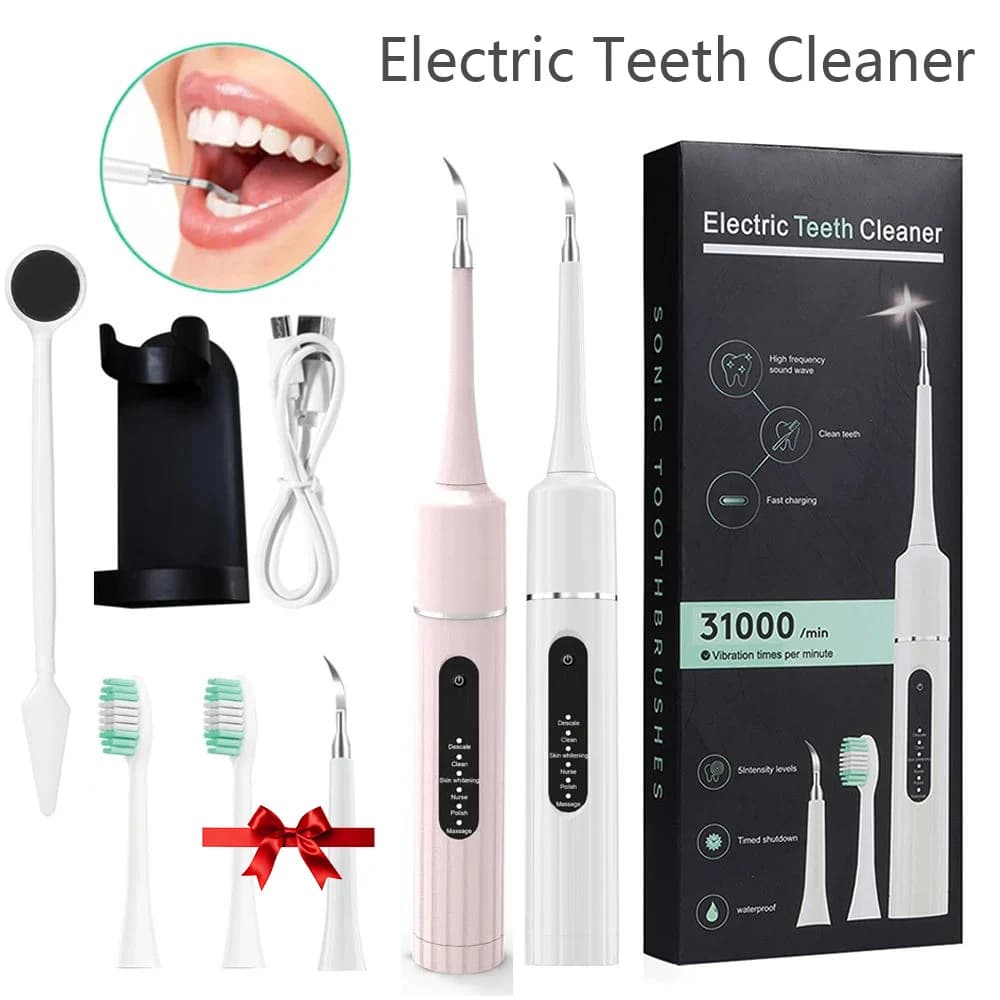 Ultrasonic Electric Teeth Detergent Removal of Dental Calculation Waterproof Teeth Whitening Scaler Cleaning of Dental Tartar Hygiene