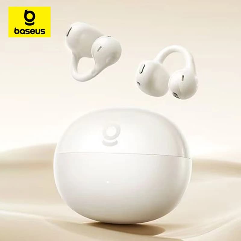 Baseus BC1 Auricolari OWS Clip auricolare Wireless Bluetooth 6.0 Cuffia 4 Mic Chiamata Riduzione del rumore Auricolari Cuffie da gioco a bassa latenza