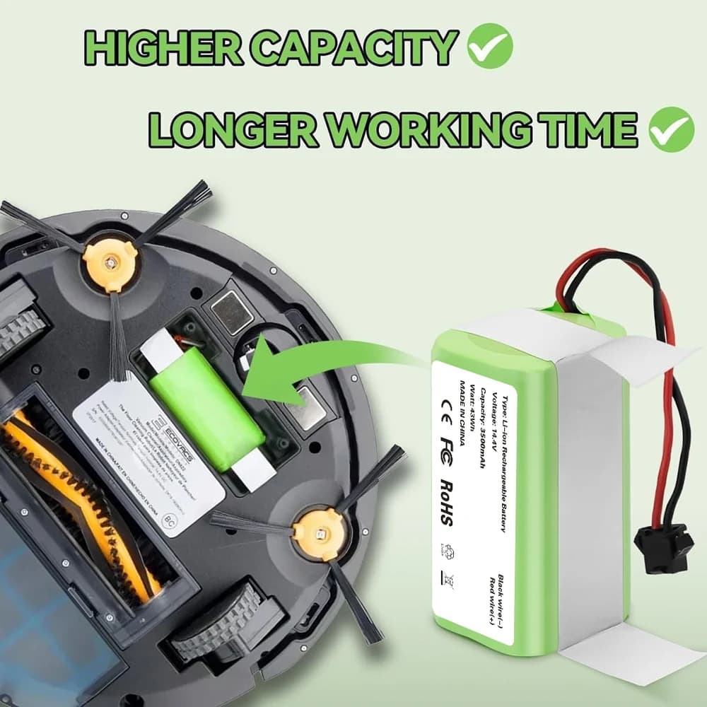 Batteria di ricambio PA04 da 14,4 V per Eufy RoboVac 11 11S 30C 25C 15C 35C G10 Hybrid G20 G30 Verge 3500 mAh Parti per aspirapolvere