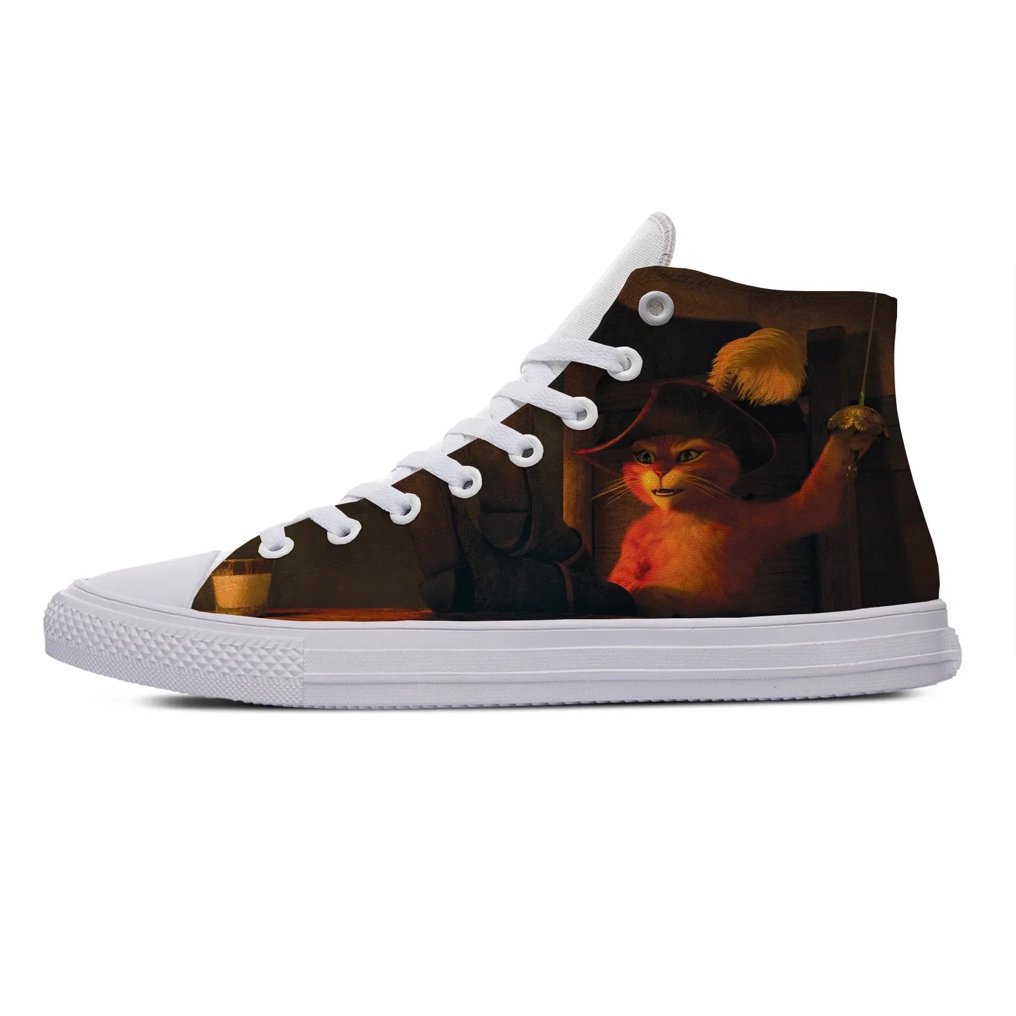 Scarpe Casual in Tela Ispirate al Film Gatto Calzato, Sneakers Traspiranti e Leggere per Uomo e Donna