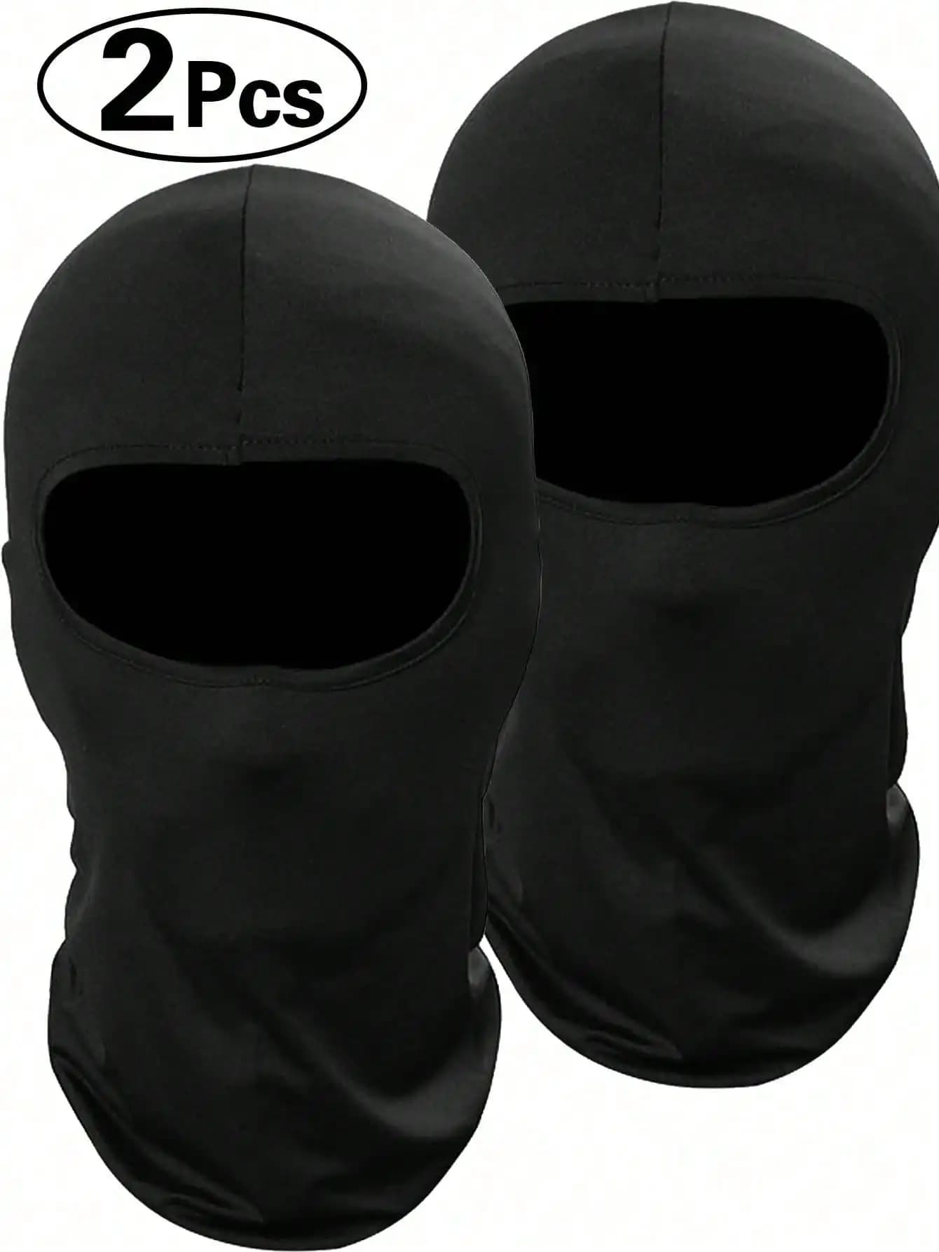 Windproof Balaclava Ski Mask 2 Packs, Face Cover Scarf for Motorcycle Cycling Snowboard, UV Protection