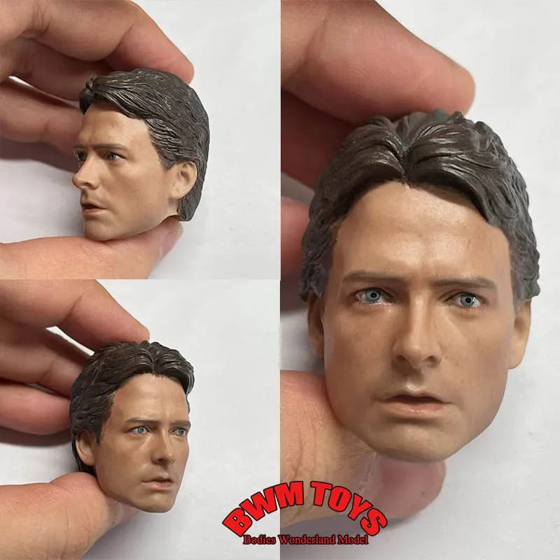 Disponibile in magazzino: Scultura testa di soldato maschio Marty in scala 1/6, modello Michael J. (pittura inclusa) Scultura di testa di volpe per action figure da 12 pollici
