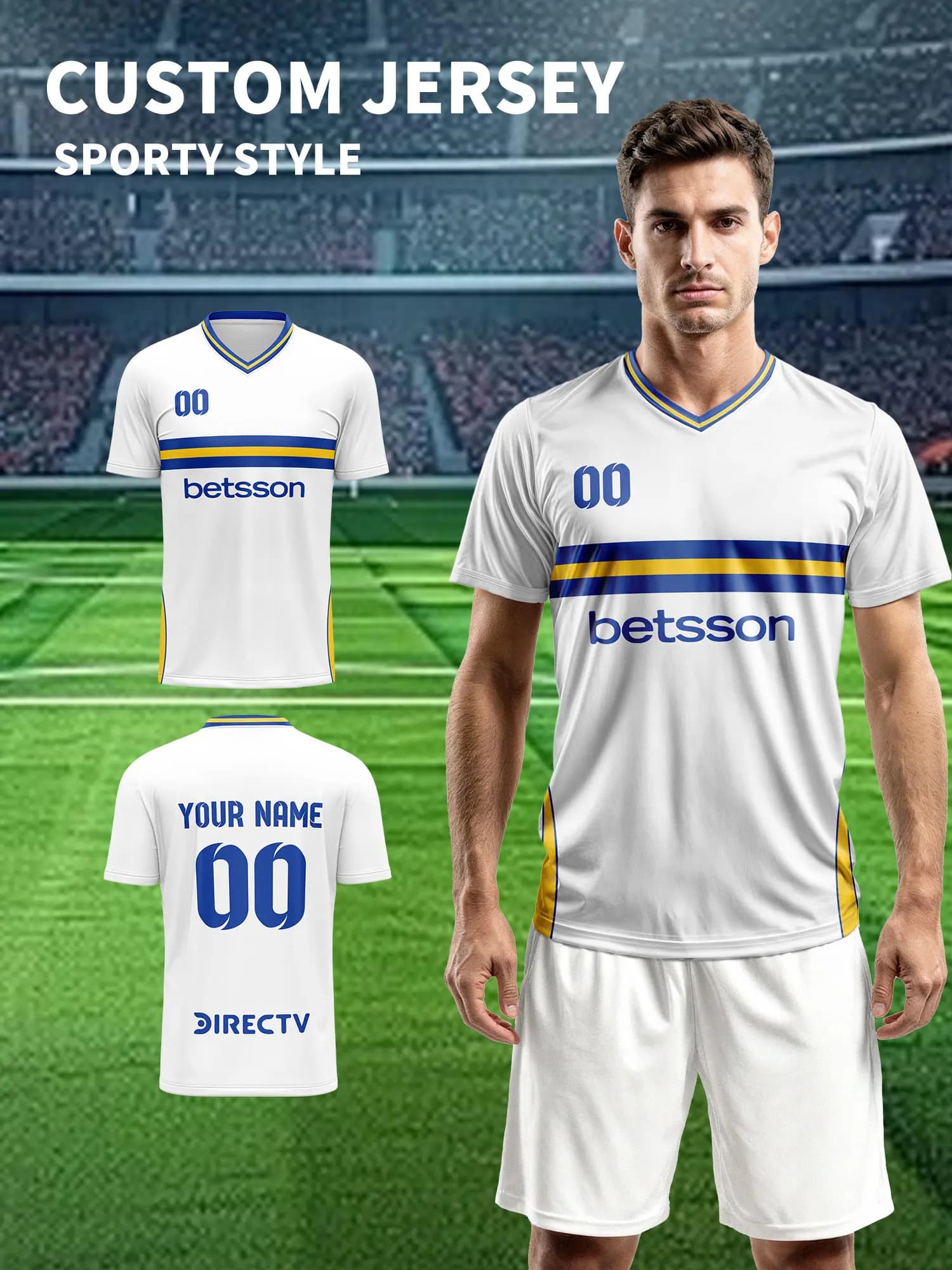 Custom football shirt, custom football shirt with name and number, football shirt for the team, football shirt with custom graphics