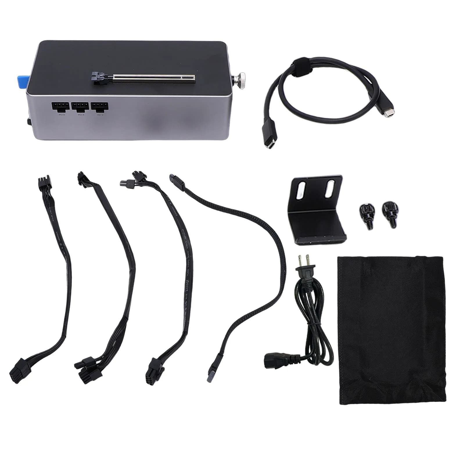 Docking Station Compatibile con Alimentatore da 800W, Dock GPU Esterno PCIe 4.0 X4, Supporto Massimo per Scheda Grafica da 600W, Interfaccia OCuLink USB 4.0