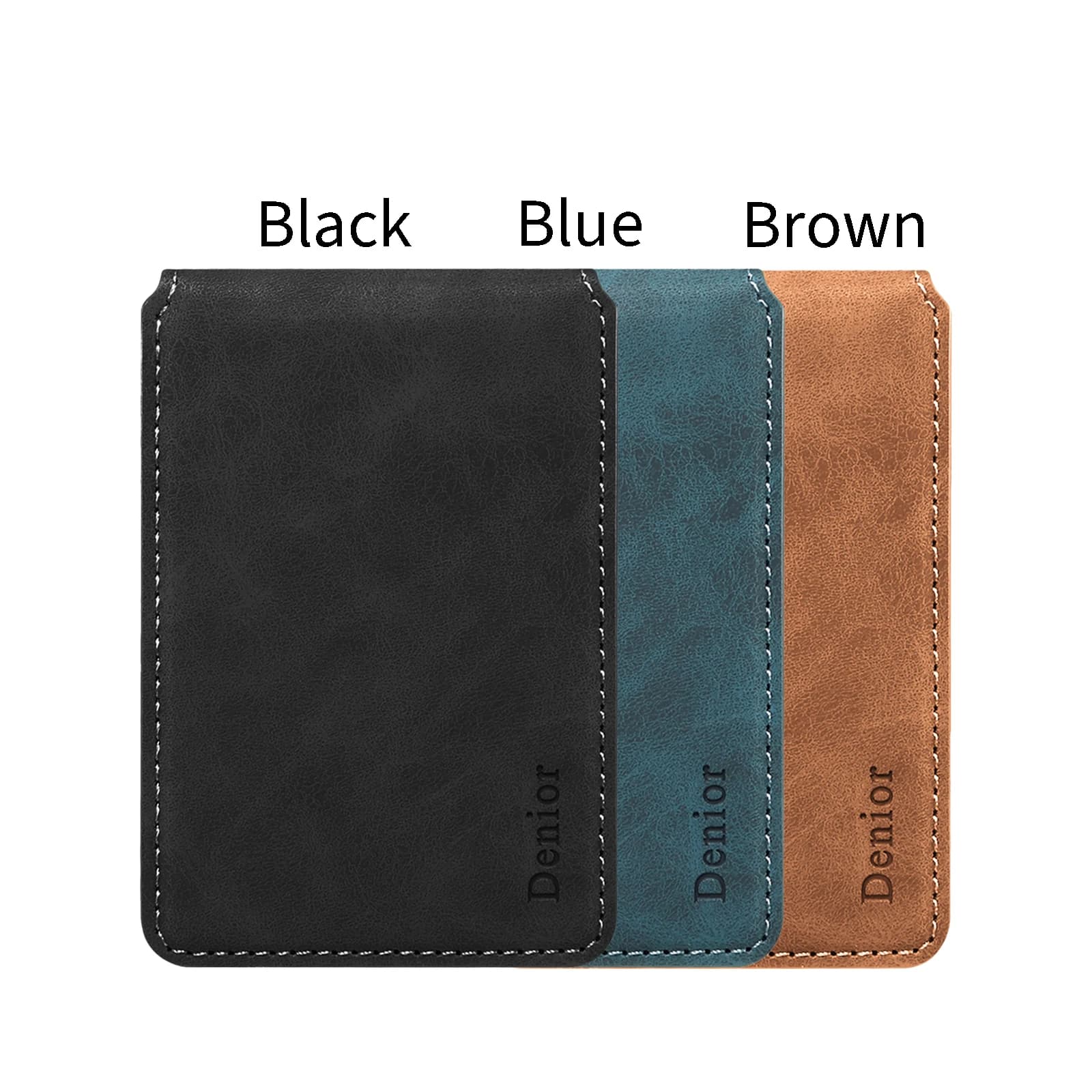 Magnetic Phone Wallet Card Case Stand for MagSafe RFID Blocking Faux Leather Pocket Detachable Anti Theft Phone Accessory