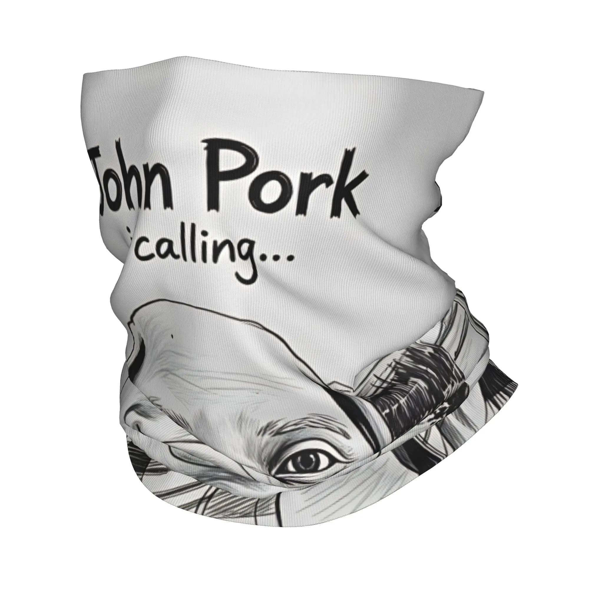 Outdoor Sport Balaclava John Pork Calling Cycling Mask Breathable Brainrot Meme Face Cover Mask y2k Cool Riding Scarf Bandana