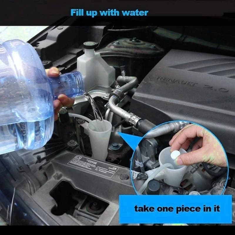 10 pz Auto lavavetri Auto parabrezza lavavetri detergente compresse compresse condensate effervescenti pulizia delle finestre D7YA
