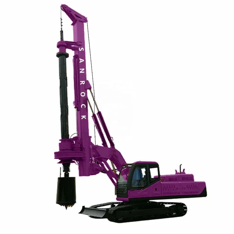 For Construction Site Rotary Drilling Rig Borehole Drilling Machine Foundation Rig 20m Depth 1500mm Diameter for Work