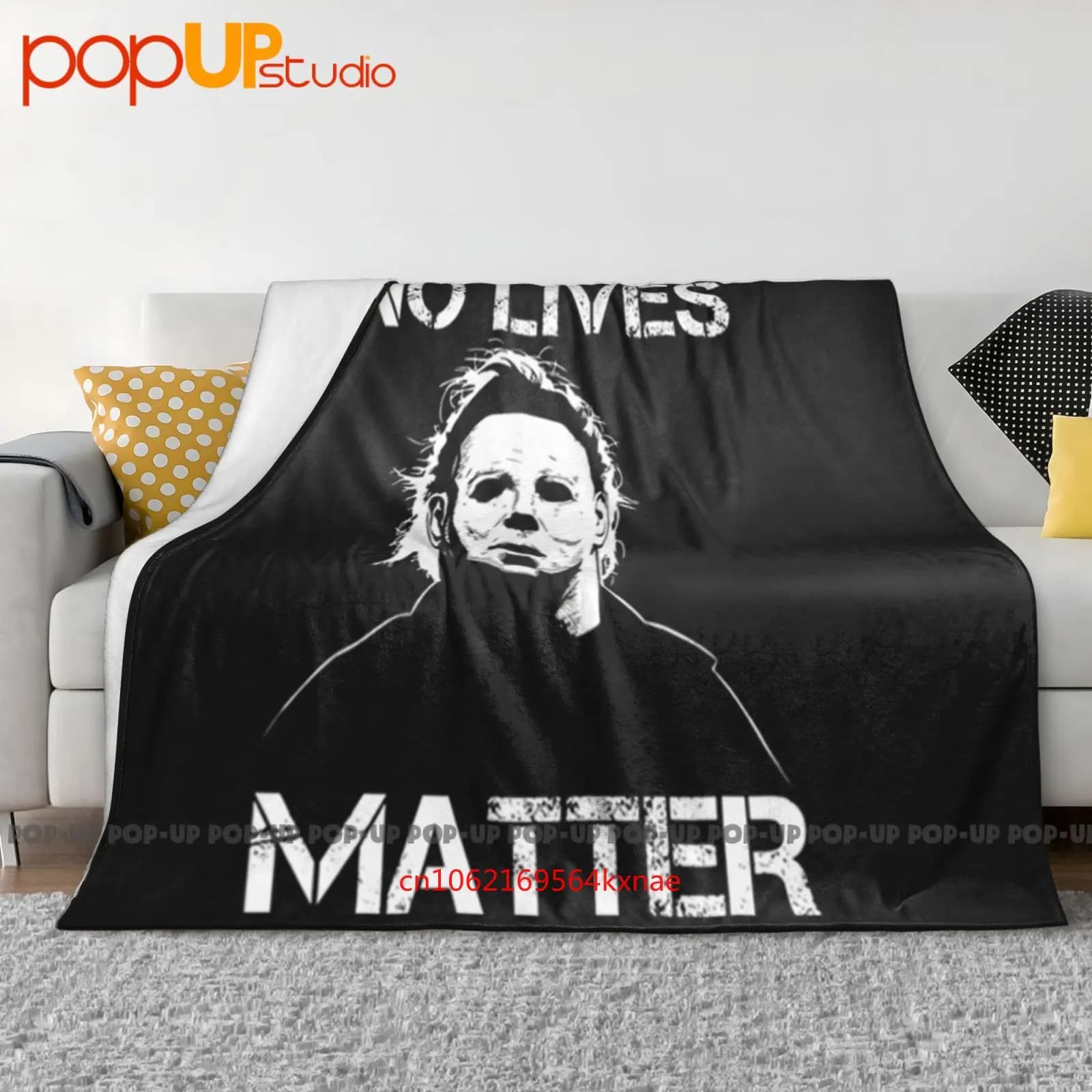 No Lives Matter Myers Divertente film spaventoso di Halloween Coperta ultra morbida Trapunta Copridivano invernale Copriletto