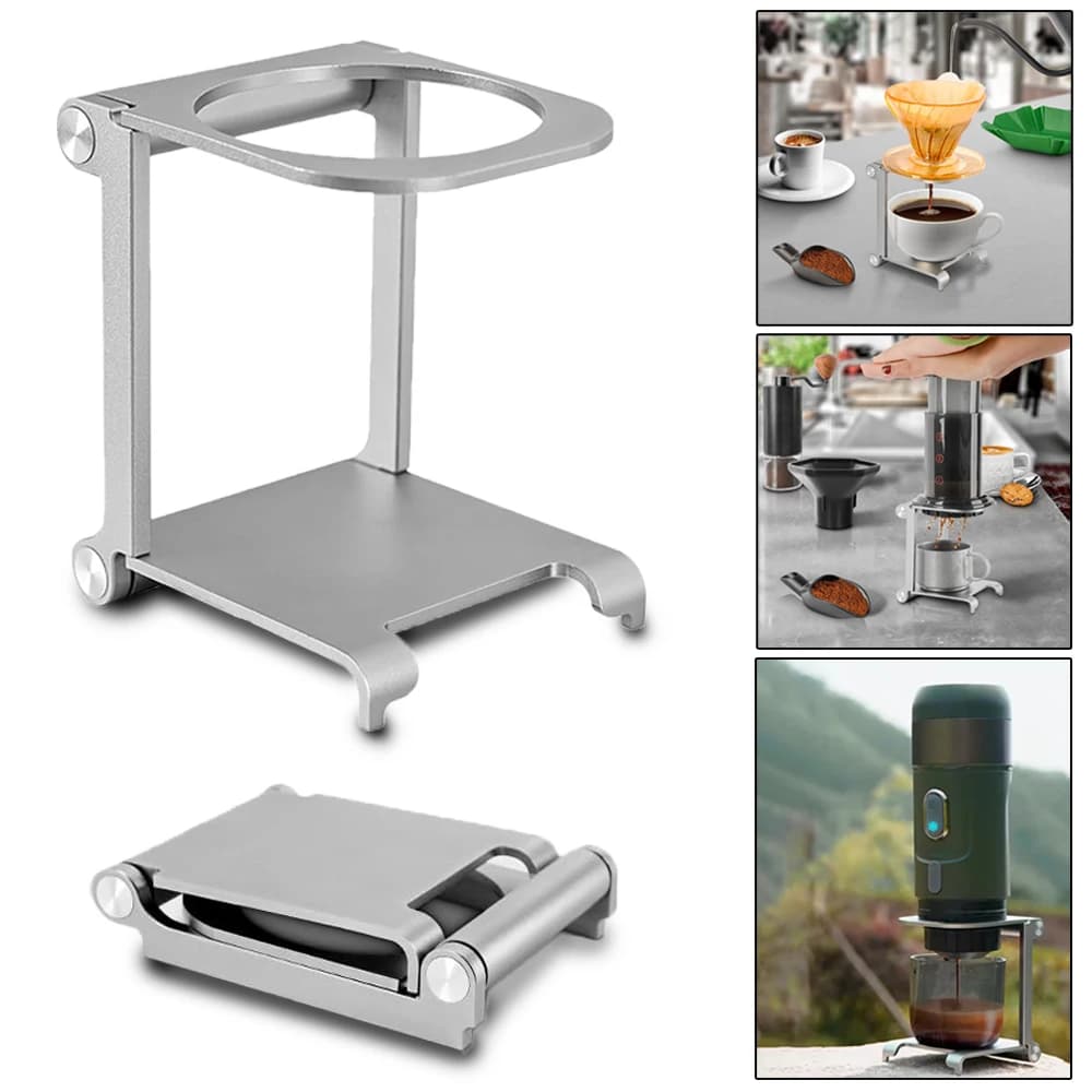 Aluminum Alloy Foldable Coffee Gripper Support for pouring over support for dripper Accessory for support for support station for espresso coffee machine