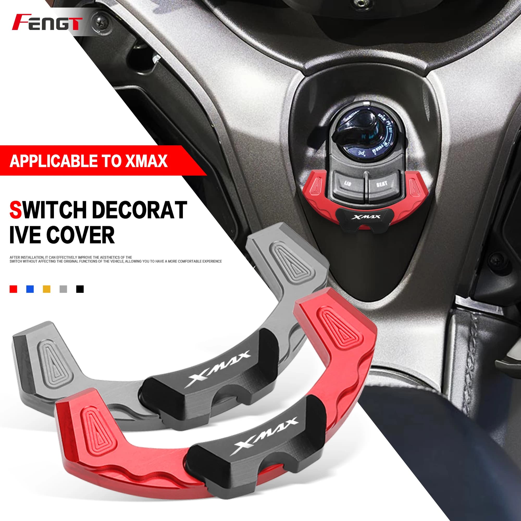 Per YAMAHA XMAX300 XMAX250 XMAX 300 X-MAX 250 125 400 Coperchio Blocco Accensione Moto, Tappo Chiave, Protezione Interruttore Intelligente