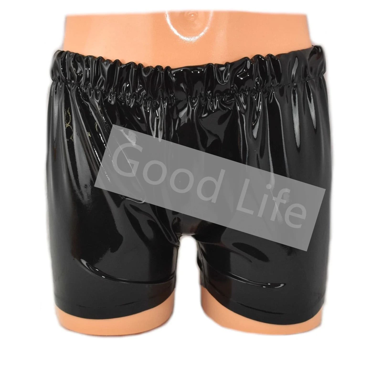 Handmade Men's Latex Boxer Shorts Elastic Waist Band Design Sexy Natural Latex Men Underpants Rubber Panties