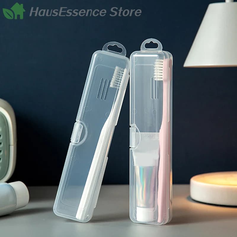 ※1Pc Toothbrush Box Transparent Organizer Case Travel Portable Toothbrush Holder Plastic Toothpaste Box Storage Container