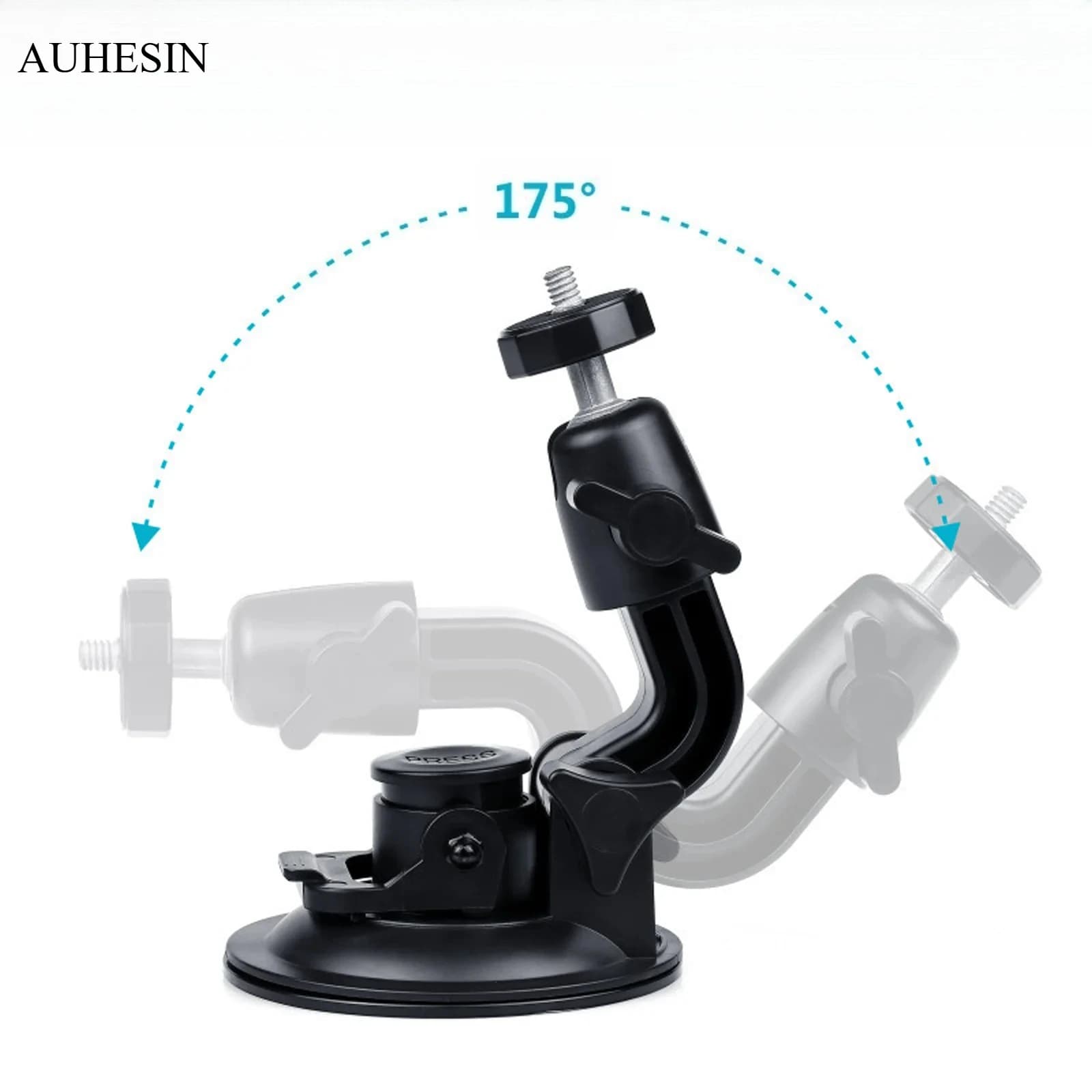 Supporto per fotocamera con ventosa da 9 cm per GoPro Hero 12 11 10 9 8 7, accessori per action camera, supporto per auto, ventosa per parabrezza