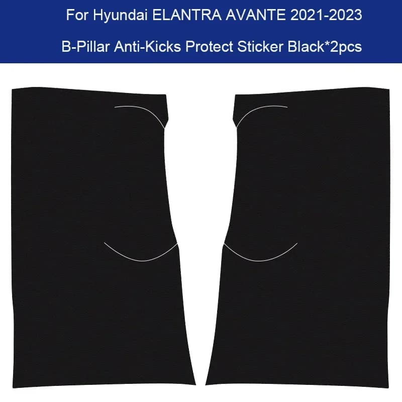For HYUNDAI Elantra Avante 2021-2023 Auto B-Pilastro Anti-Calco Door Protect Pad Auto Anti-Spoo Anti-Spoo Anti-Scratch Resistant to Accessory Scratch