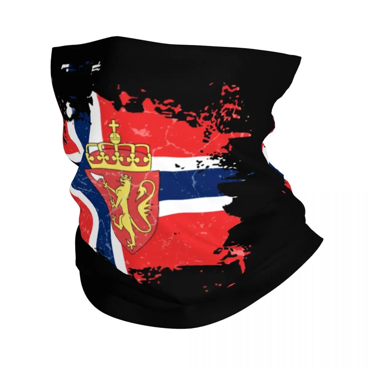 Custom Coat Of Arms Of Norway Bandana Neck Gaiter UV Protection Face Scarf Cover Men Norwegian Flag Headwear Tube Balaclava