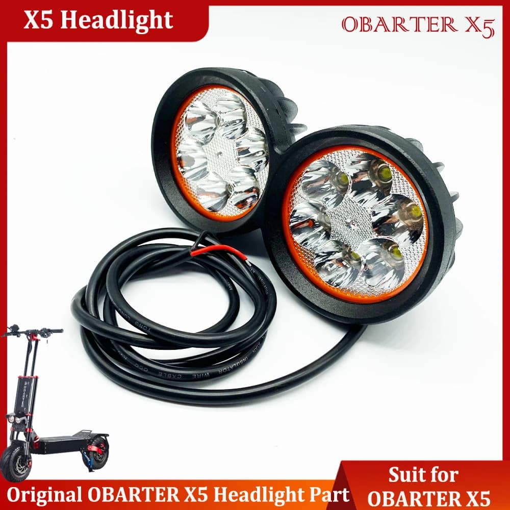Faro Anteriore Originale OBARTER X5 60V, Ricambio per Scooter Elettrico OBARTER X5, Accessori Ufficiali Obarter