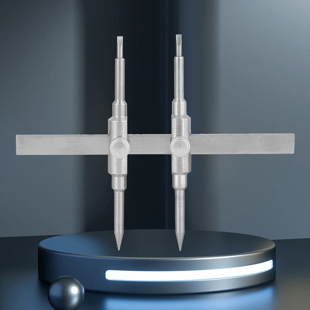 Set di Strumenti per Riparazione Lenti con Doppia Punta in Acciaio Inossidabile per Microscopi/Prismi Topografici/Telescopi