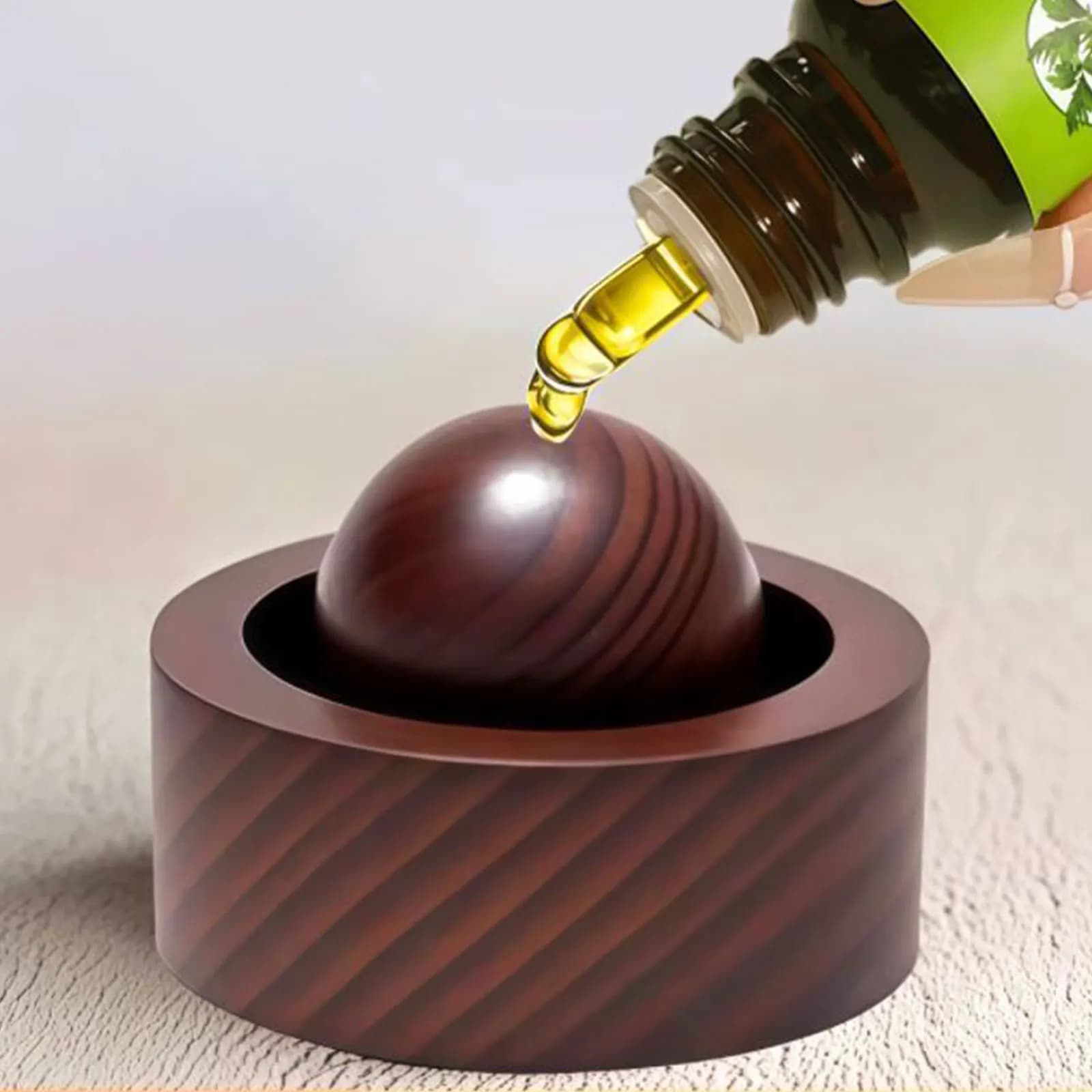 Diffusore di Oli Essenziali per Auto, Design Sferico Riutilizzabile, per Armadio, Decorazione Auto, Casa, Ufficio, Interni, Diffusore di Sandalo