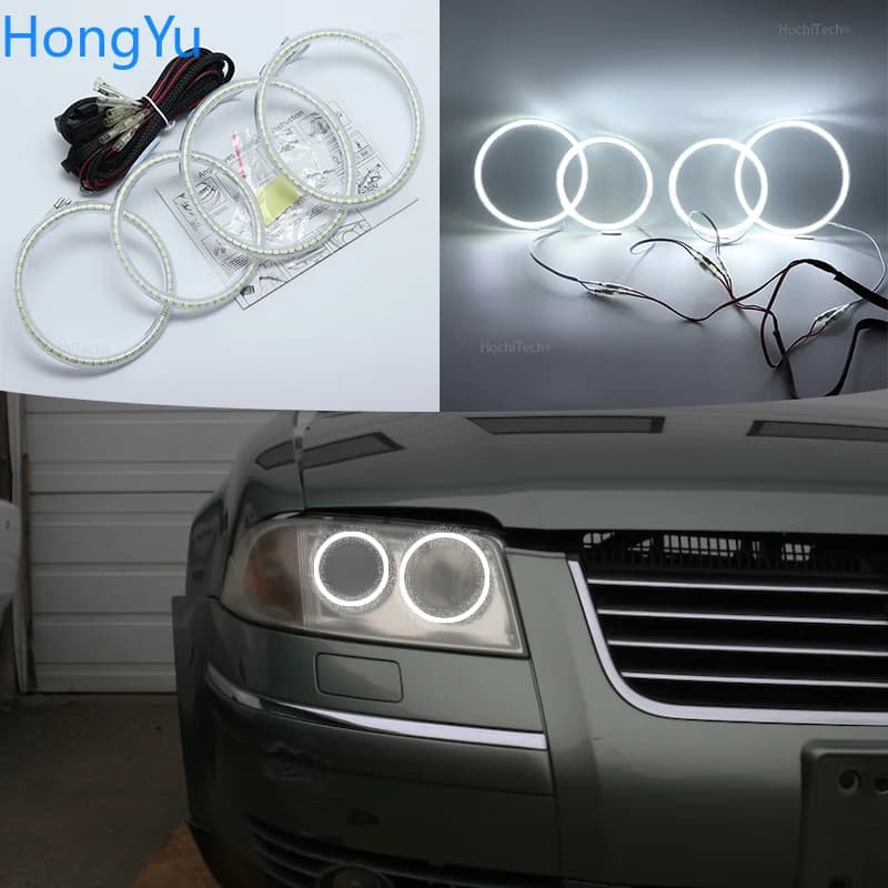 Eccellente Angel Eyes Ultra Luminoso Smd Led Angel Eyes Kit Anelli per Volkswagen VW Passat B5.5 3BG 2001 2002 2003 2004 2005
