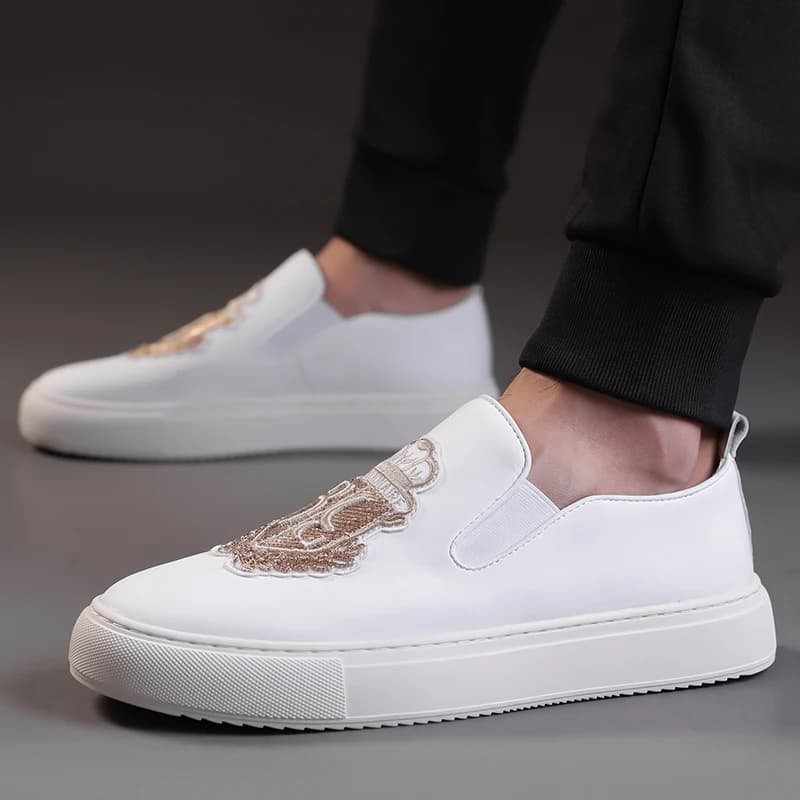 Mocassini da Uomo, Scarpe Casual Personalizzate alla Moda con Suola Morbida e Confortevole, Antiscivolo e Traspiranti - 19051