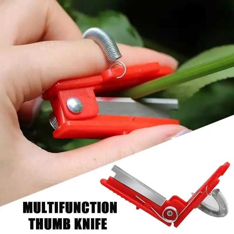Coltello Multifunzione da Dito, Potatore da Giardino, Dispositivo per la Raccolta della Frutta, Lama Sicura per Frutta, Anelli Protettivi per Dita, Raccoglitore