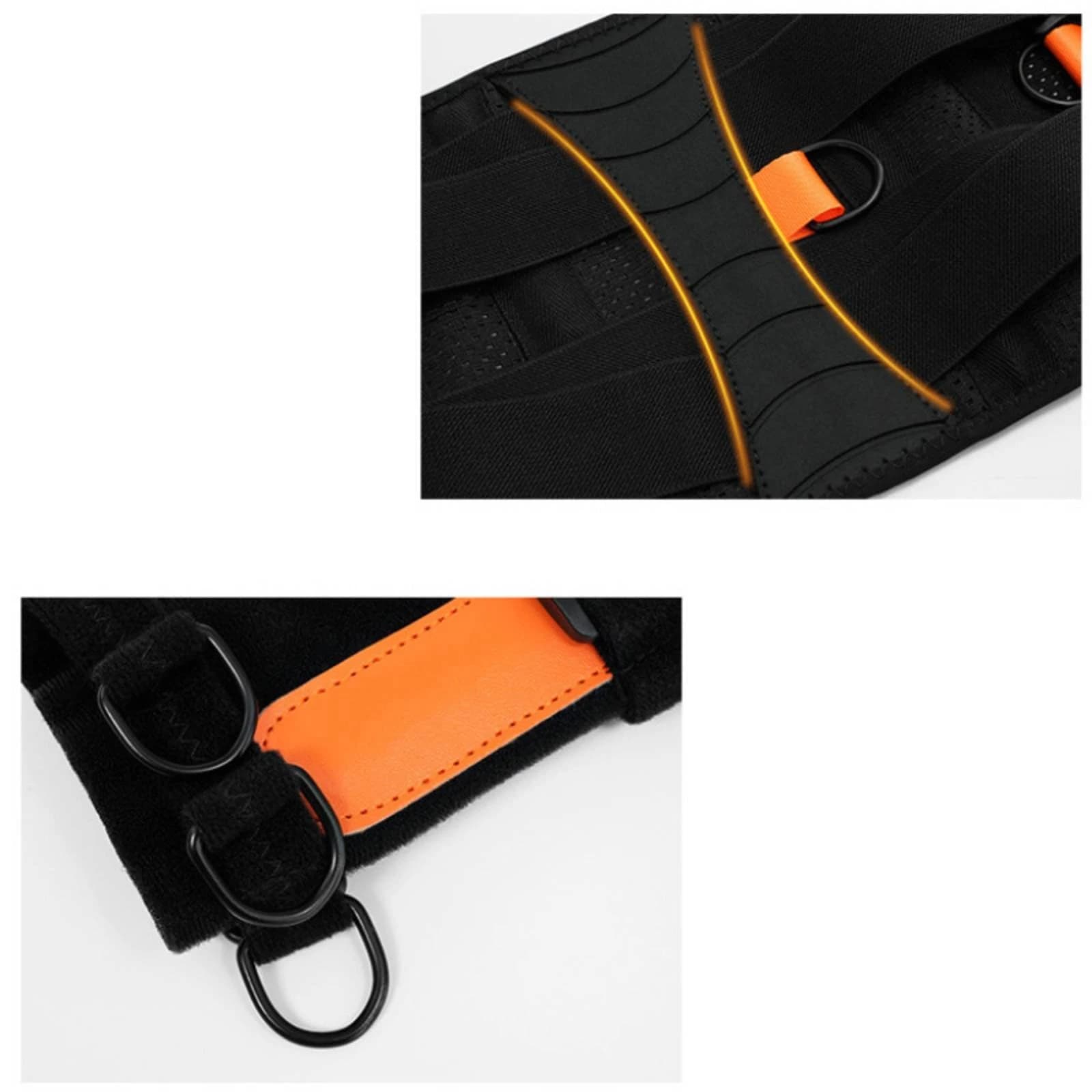 Golf Swing Belt Adjustable Golf Posture Belt Practice Aid Perforated Athletic Equipment Metal Clip Ends