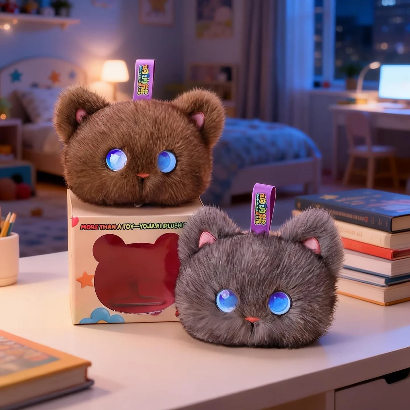 Giocattolo Interattivo Robot Gatto AI Tobot, Compagno Emotivo, Peluche Educativo per Bambini, Bambola di Tendenza