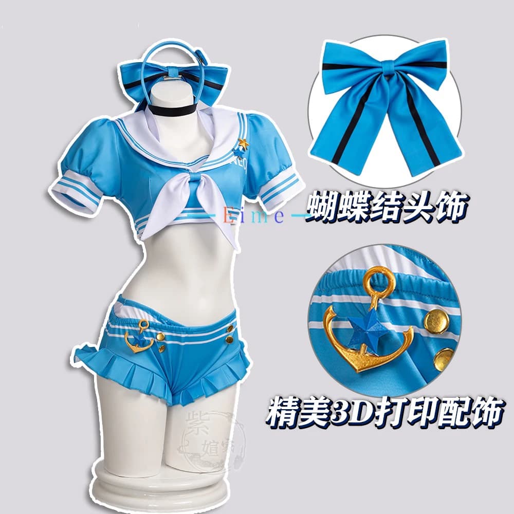 Nien Costume Cosplay Gioco Nikke Victory Costume da bagno Donna Vestito da festa sexy Costumi da bagno anime Uniformi di carnevale di Halloween Su misura